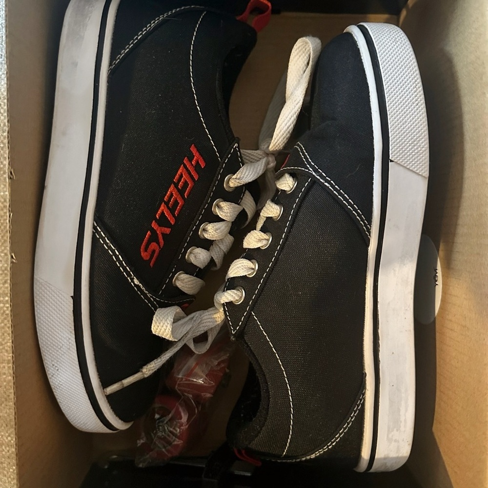 Heelys Black Sneakers with Red Logo